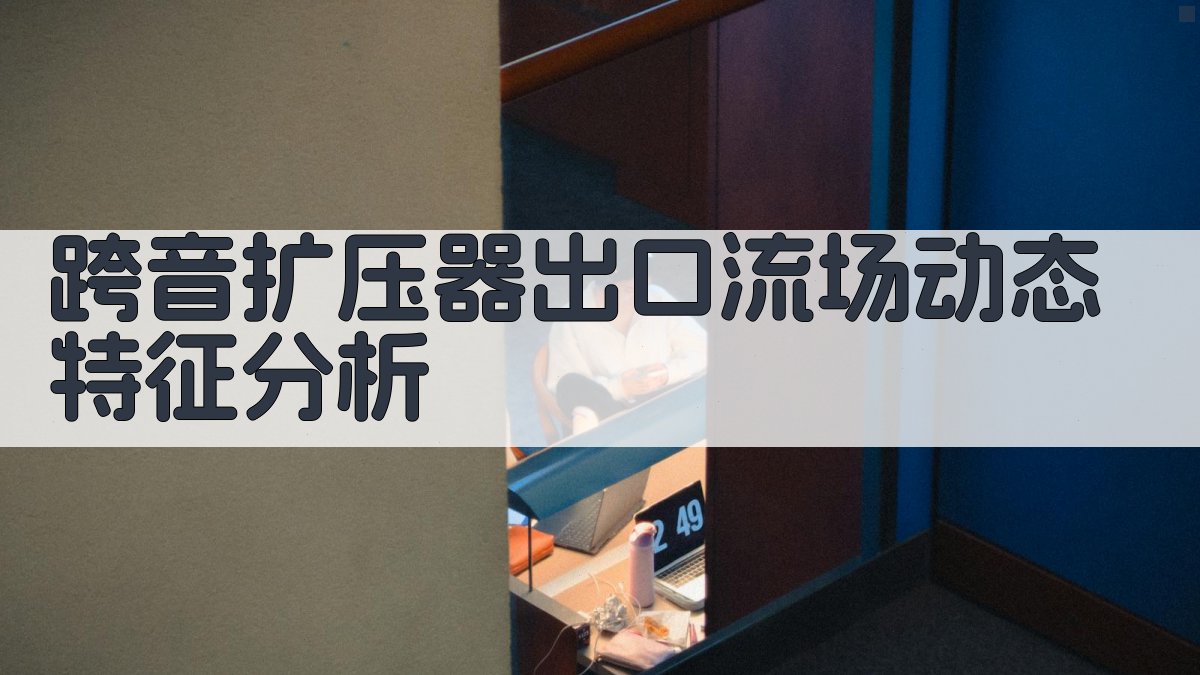 跨音扩压器出口流场动态特征分析