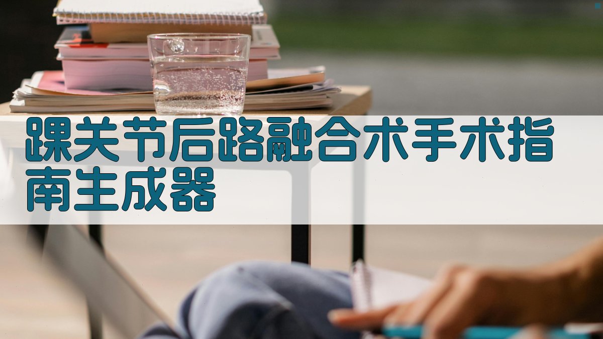 踝关节后路融合术手术指南生成器