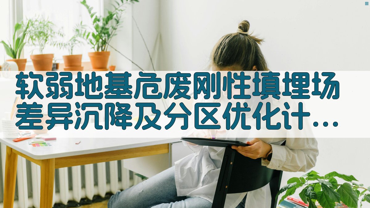 刚性填埋场差异沉降及分区优化计算助手