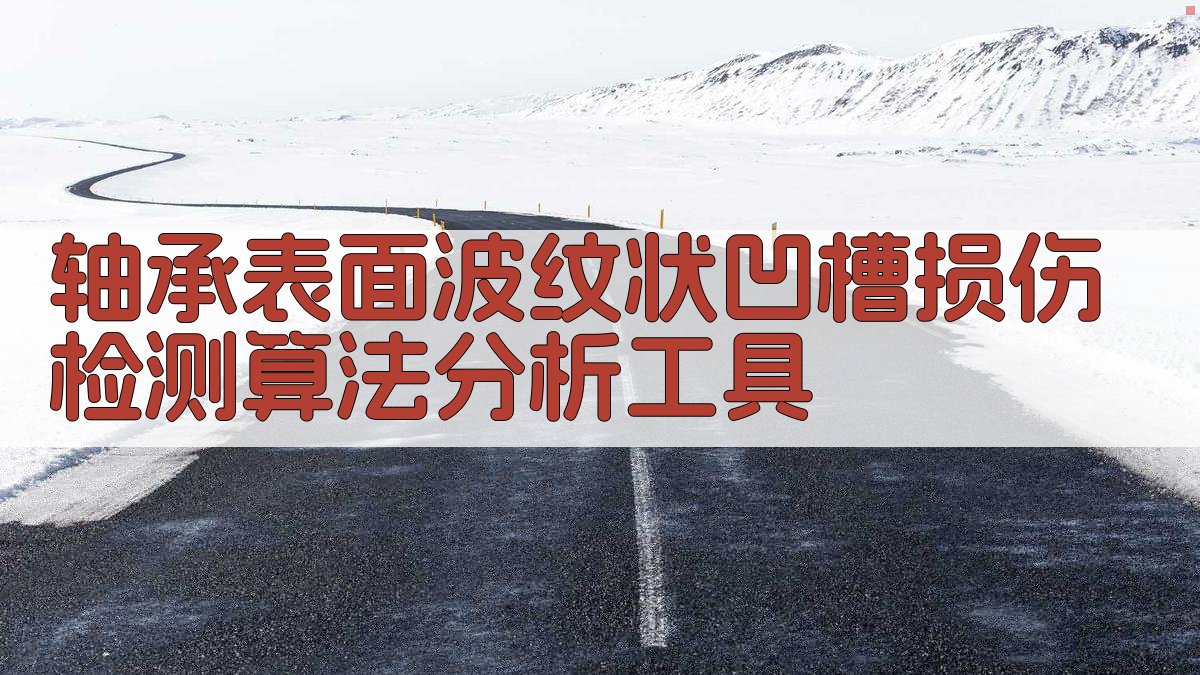 AI轴承损伤检测