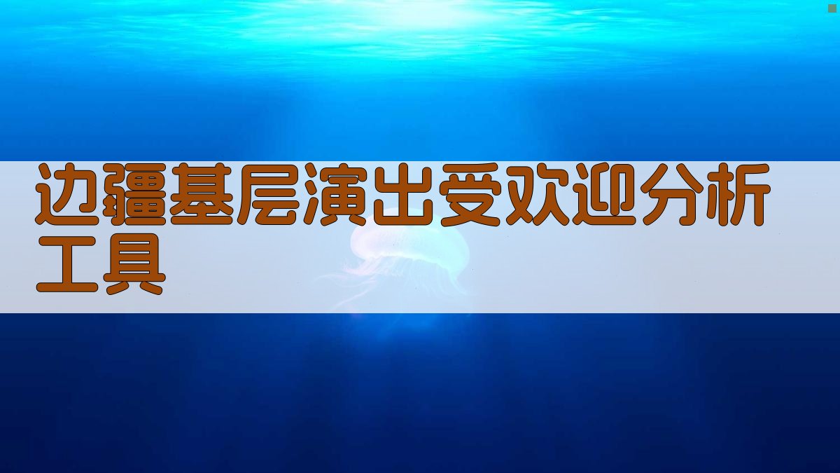 边疆基层演出受欢迎分析工具
