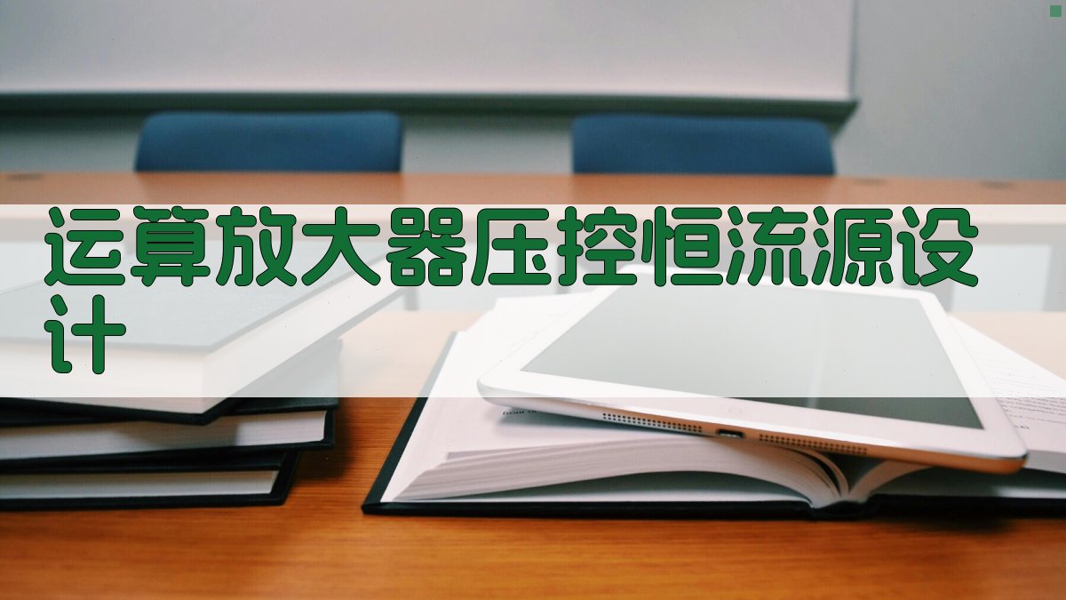 运算放大器压控恒流源设计