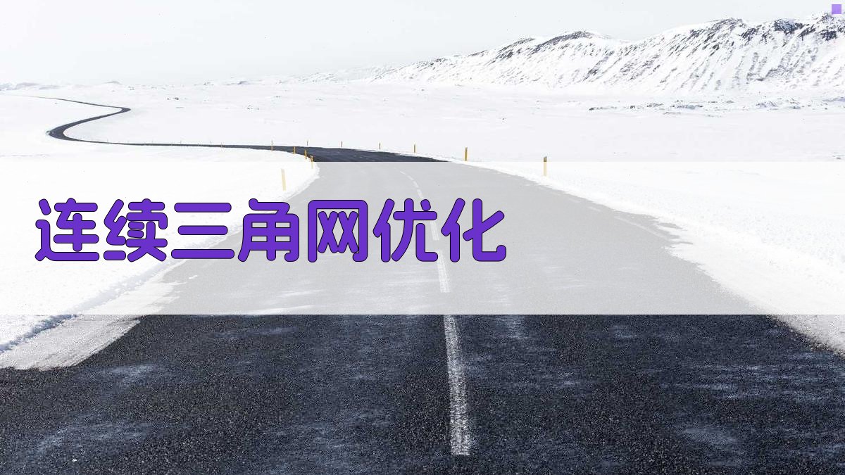 AI连续三角网优化