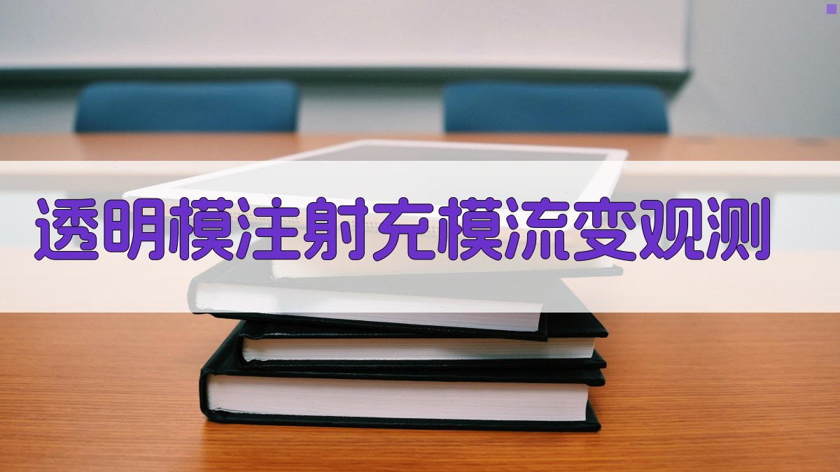 透明模注射充模流变观测