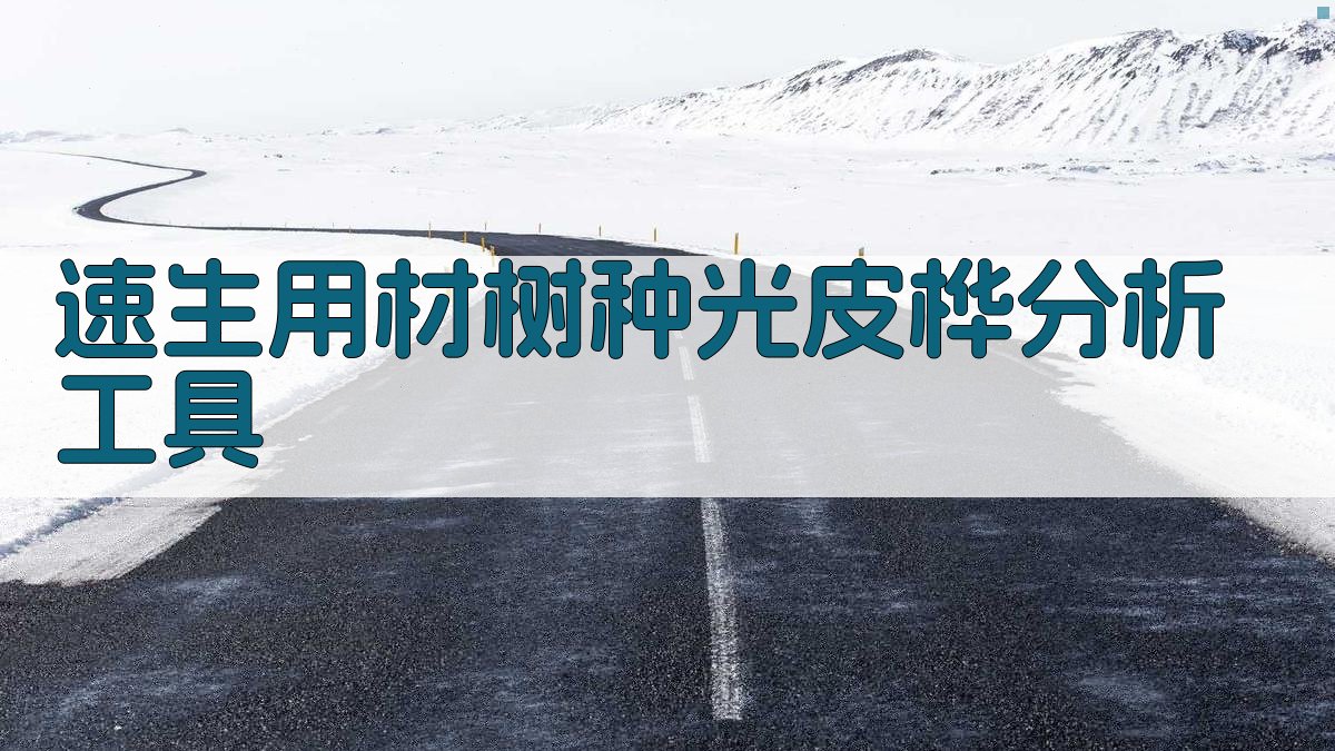 AI速生用材树种光皮桦分析工具