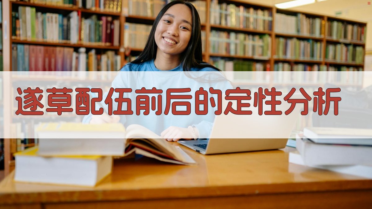 AI遂草配伍前后的定性分析