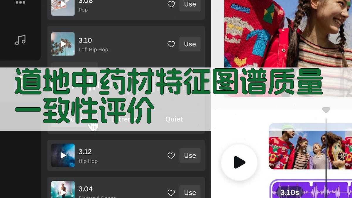 道地中药材特征图谱质量一致性评价