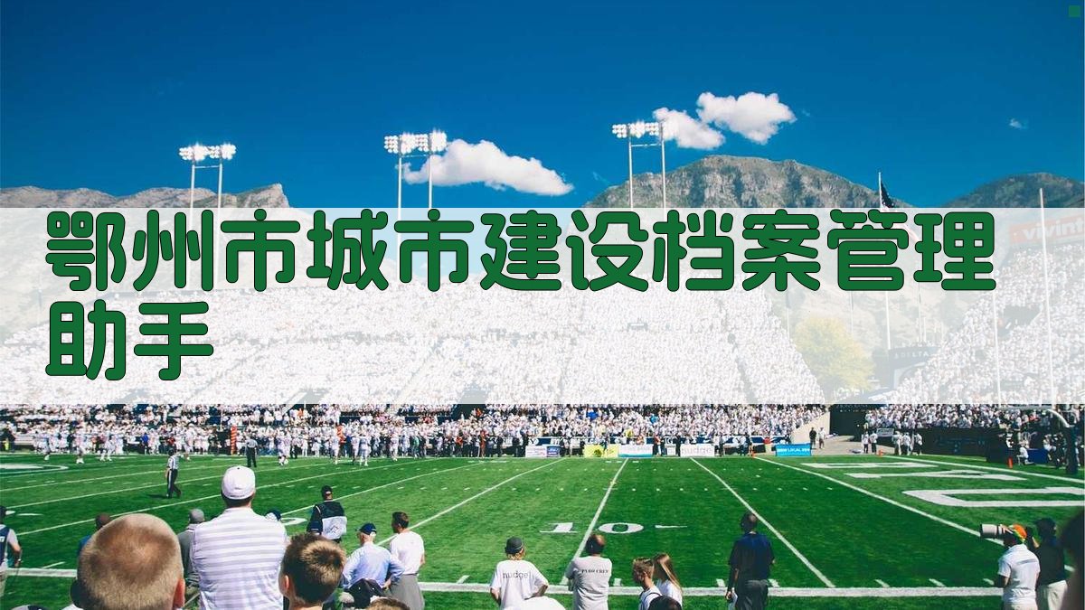 鄂州市城市建设档案管理助手