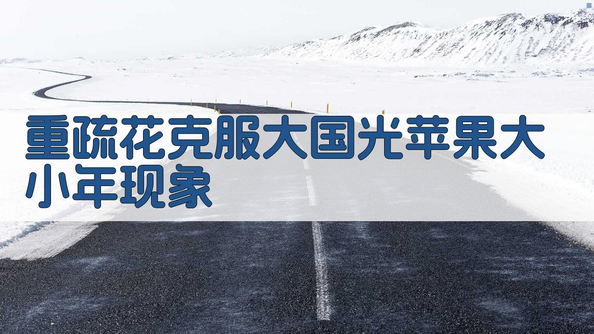 重疏花克服大国光苹果大小年现象