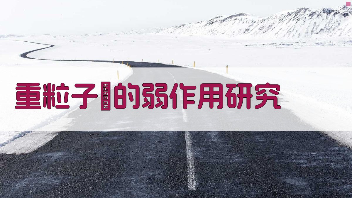 重粒子间弱作用研究分析