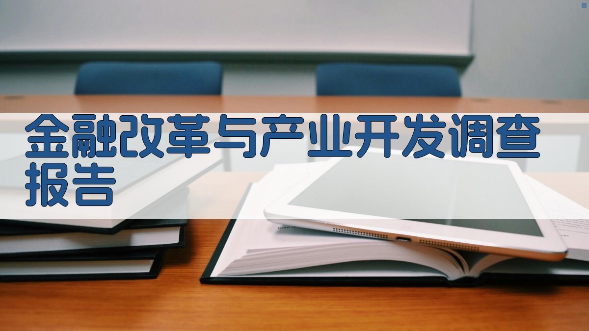AI金融改革与产业开发调查报告