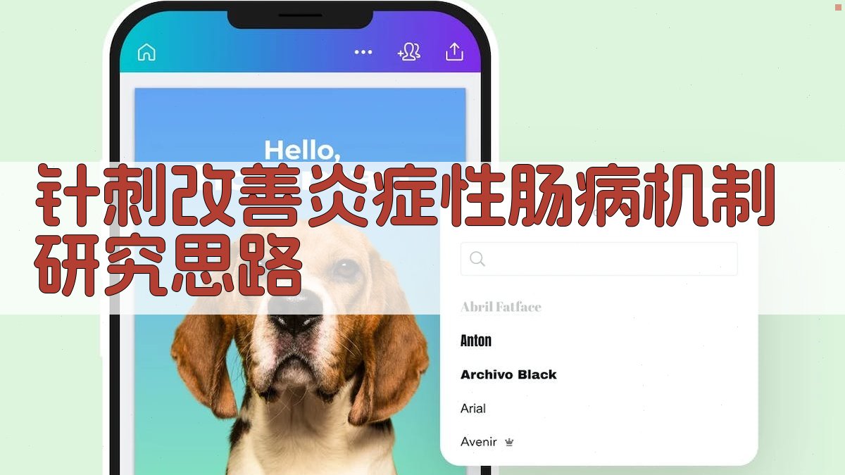 AI针刺改善炎症性肠病机制研究思路