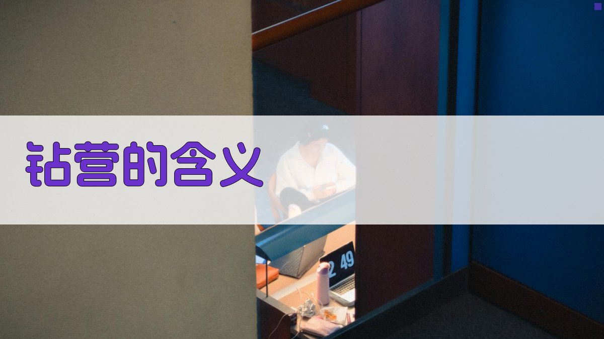 钻营的含义
