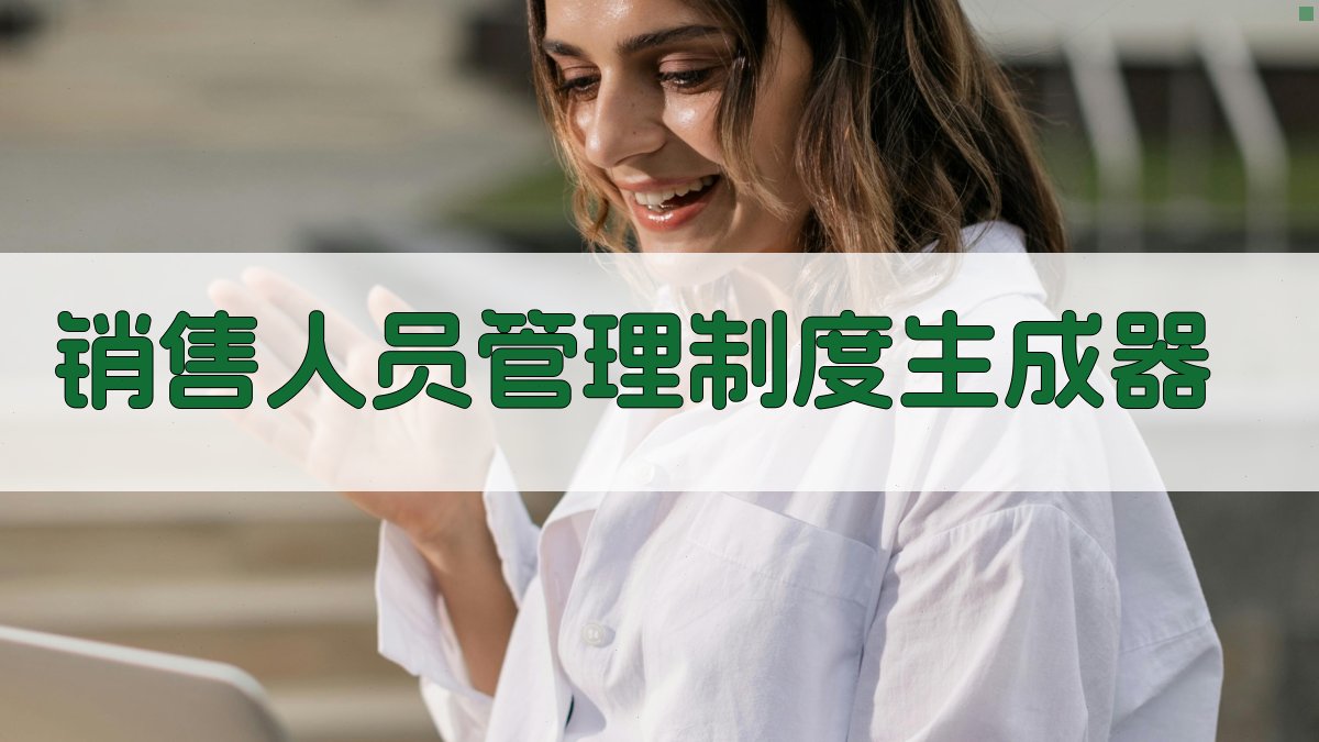 AI销售人员管理制度生成器