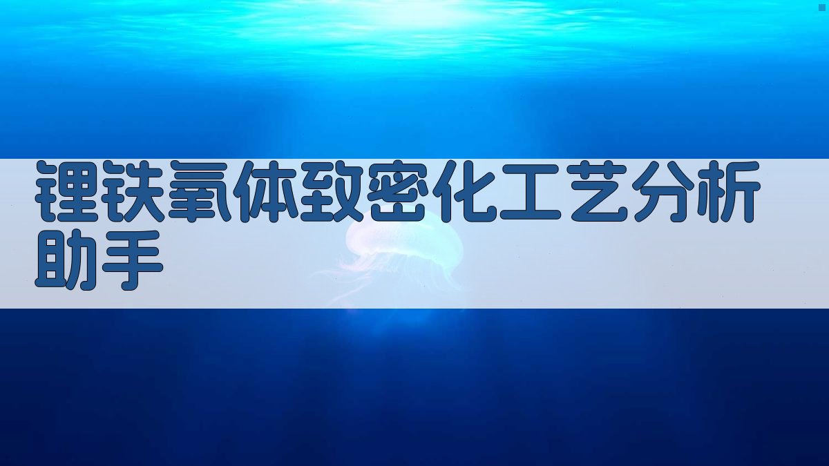 锂铁氧体致密化工艺分析助手