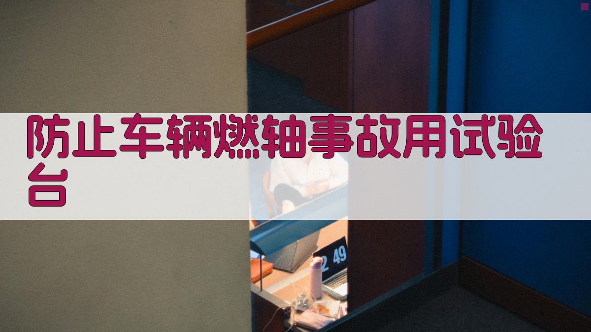 防止车辆燃轴事故用试验台