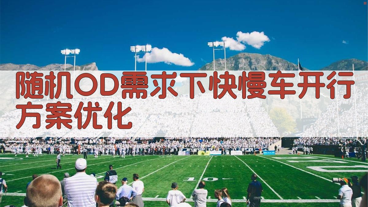 随机OD需求下快慢车开行方案优化