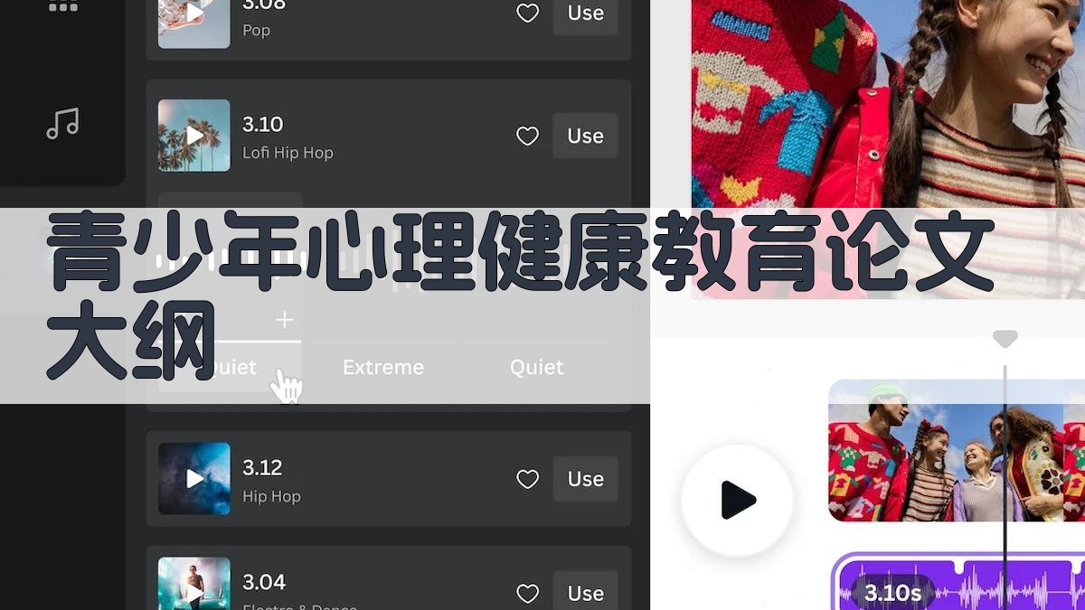 AI青少年心理健康教育论文大纲生成