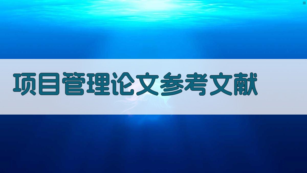 AI项目管理论文参考文献生成器