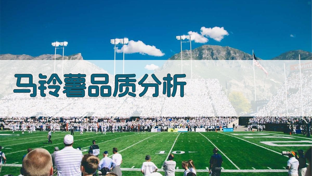 马铃薯品质分析