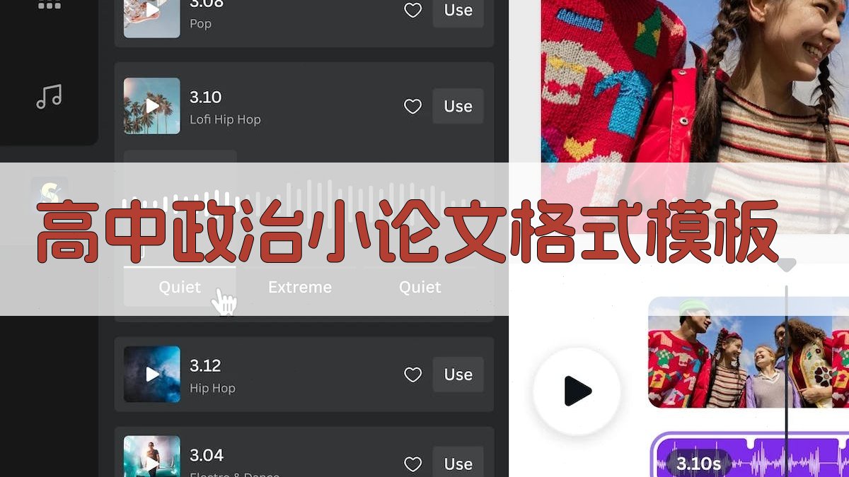 高中政治小论文格式模板