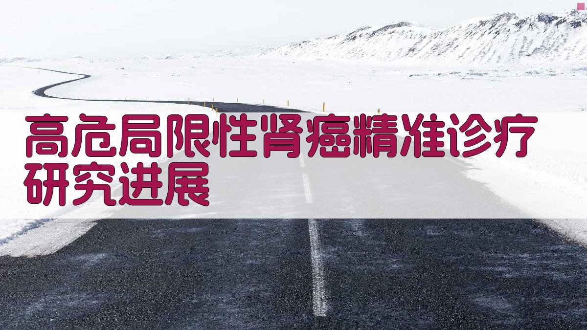 AI一键生成高危局限性肾癌精准诊疗研究进展