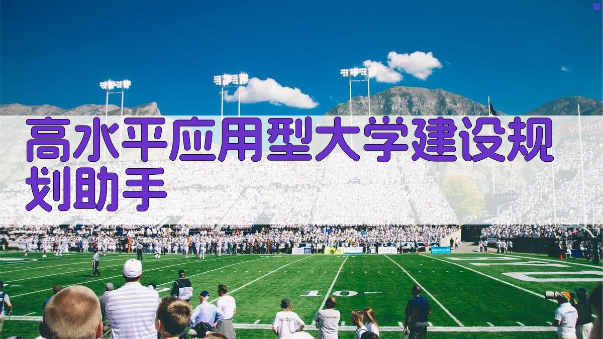 AI高水平应用型大学建设规划助手