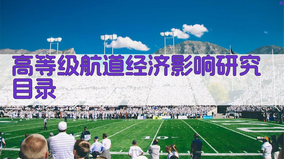 AI一键生成高等级航道经济影响研究目录