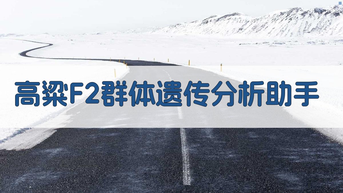 高粱F2群体遗传分析助手