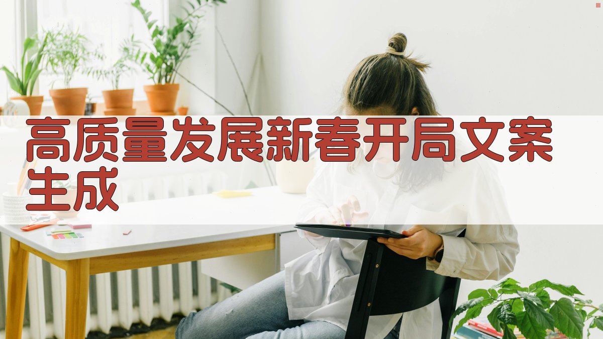 AI智能高质量发展新春开局文案生成器